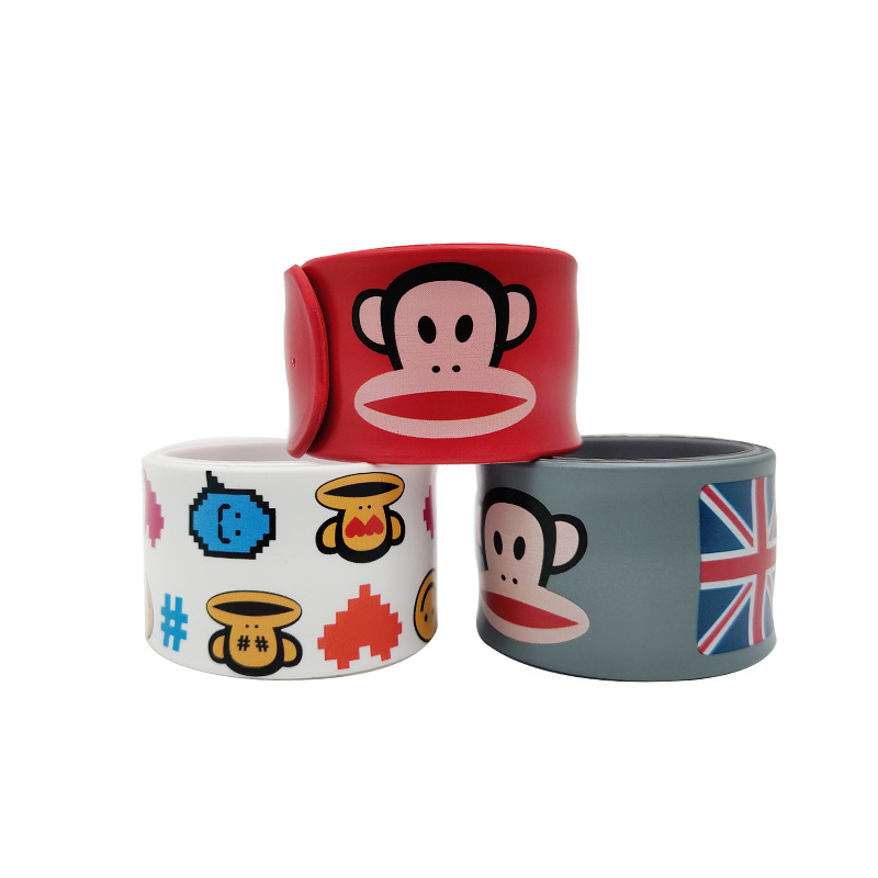 Silicone snap ring wristband